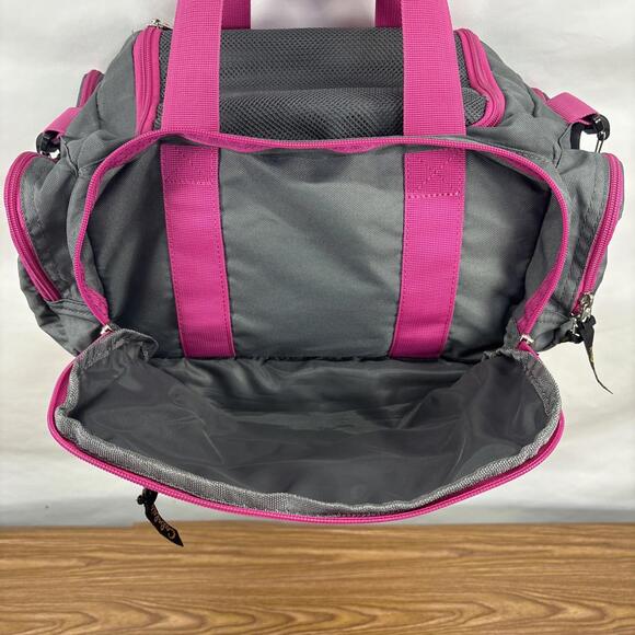 Cabela's 15" Duffle Bag Pink / Gray  Carry On Duffel 15x8x6" Hunting Hiking - Picture 5 of 9